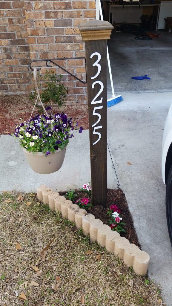 diy house number plaque ideas