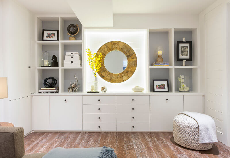 Built-In Storage for Basement Finishing Ideas