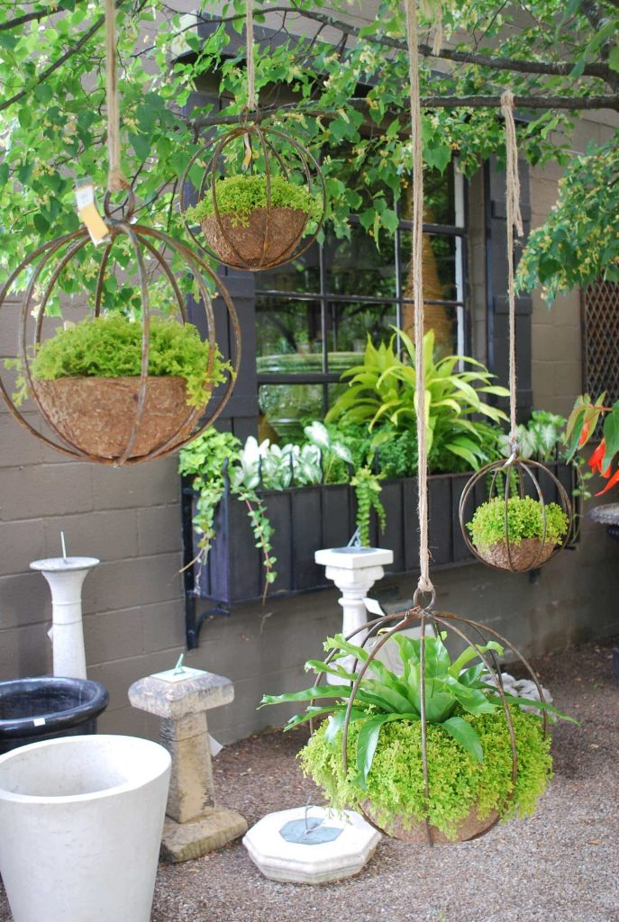 hanging planters outdoor