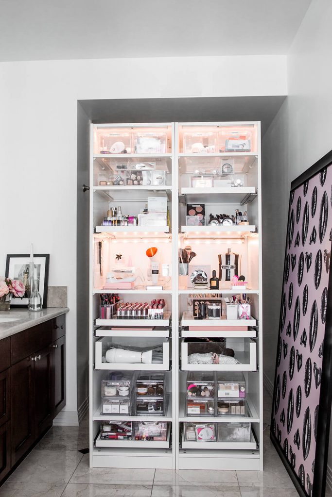 large makeup storage ideas