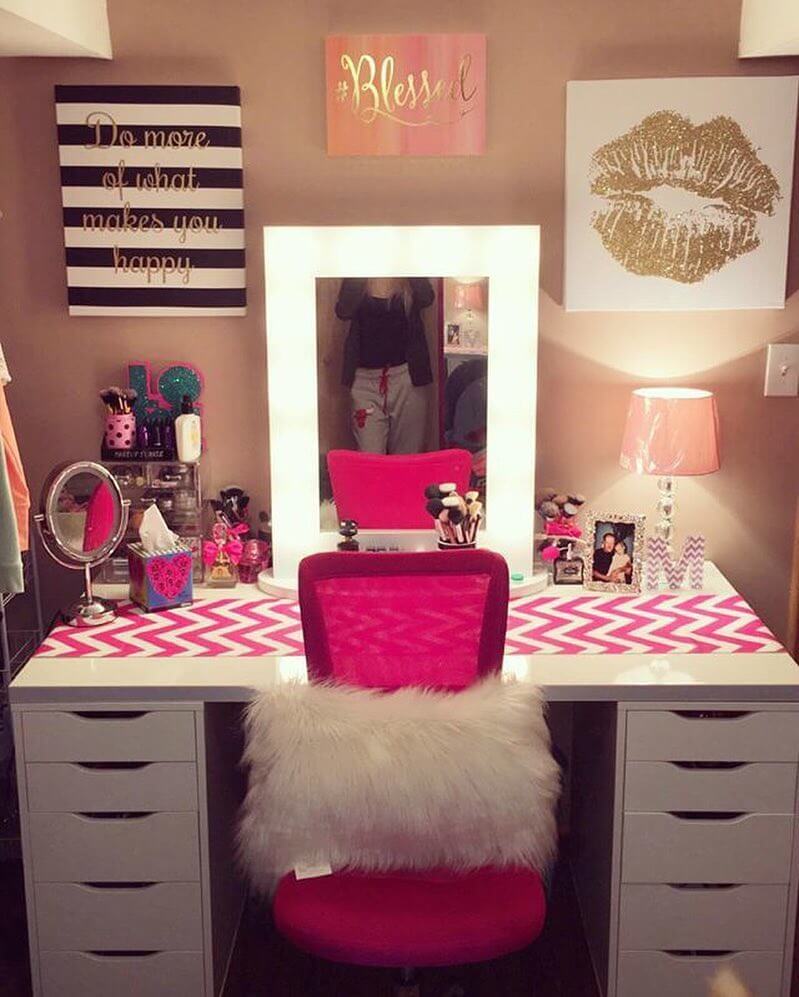 makeup room wall decor