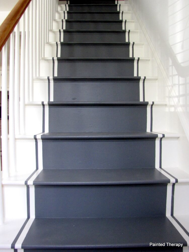 painted stair runner ideas