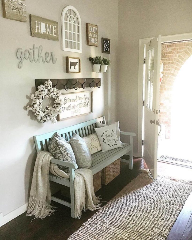 rustic entryway bench ideas