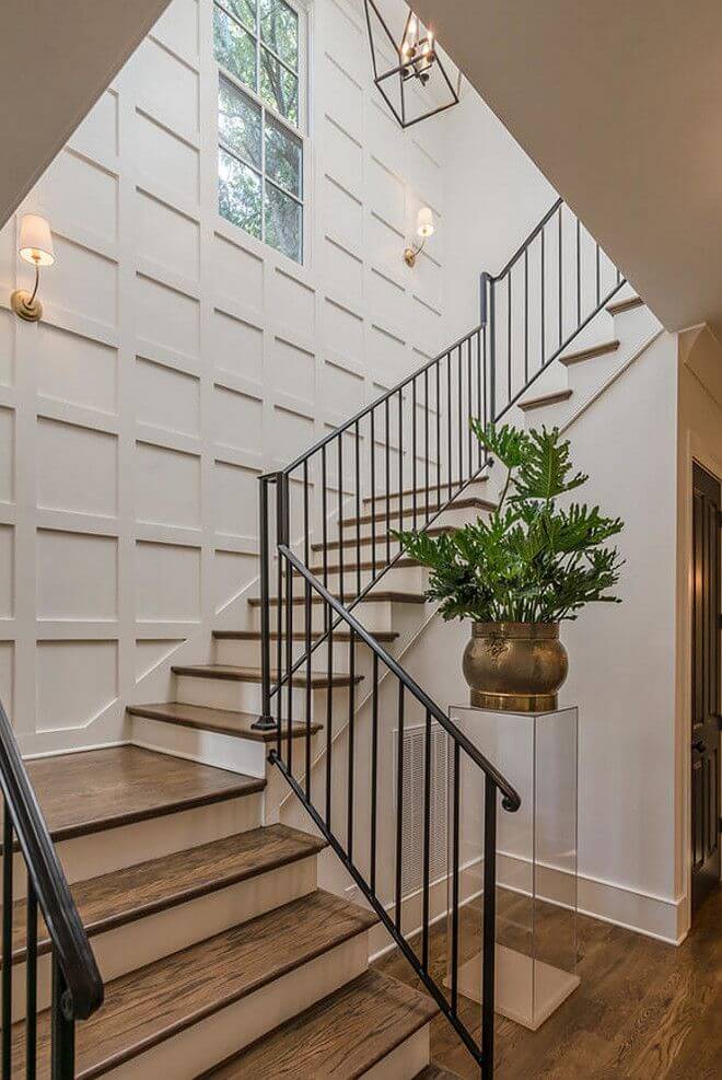 stairwell wall decor