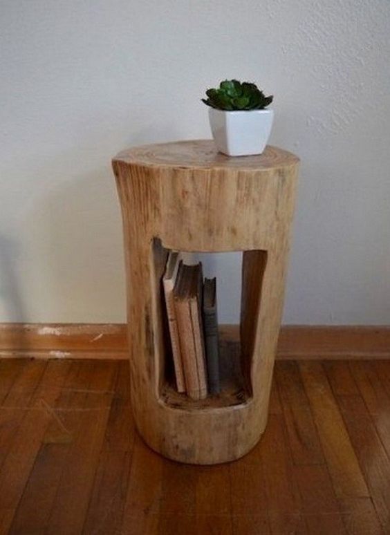 tree stump creative ideas