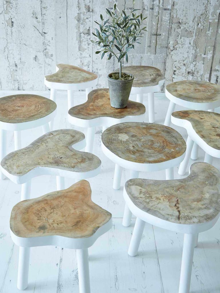tree stump furniture ideas