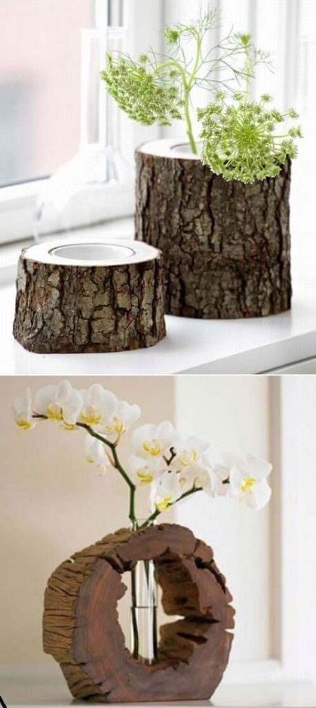 tree stump ideas garden