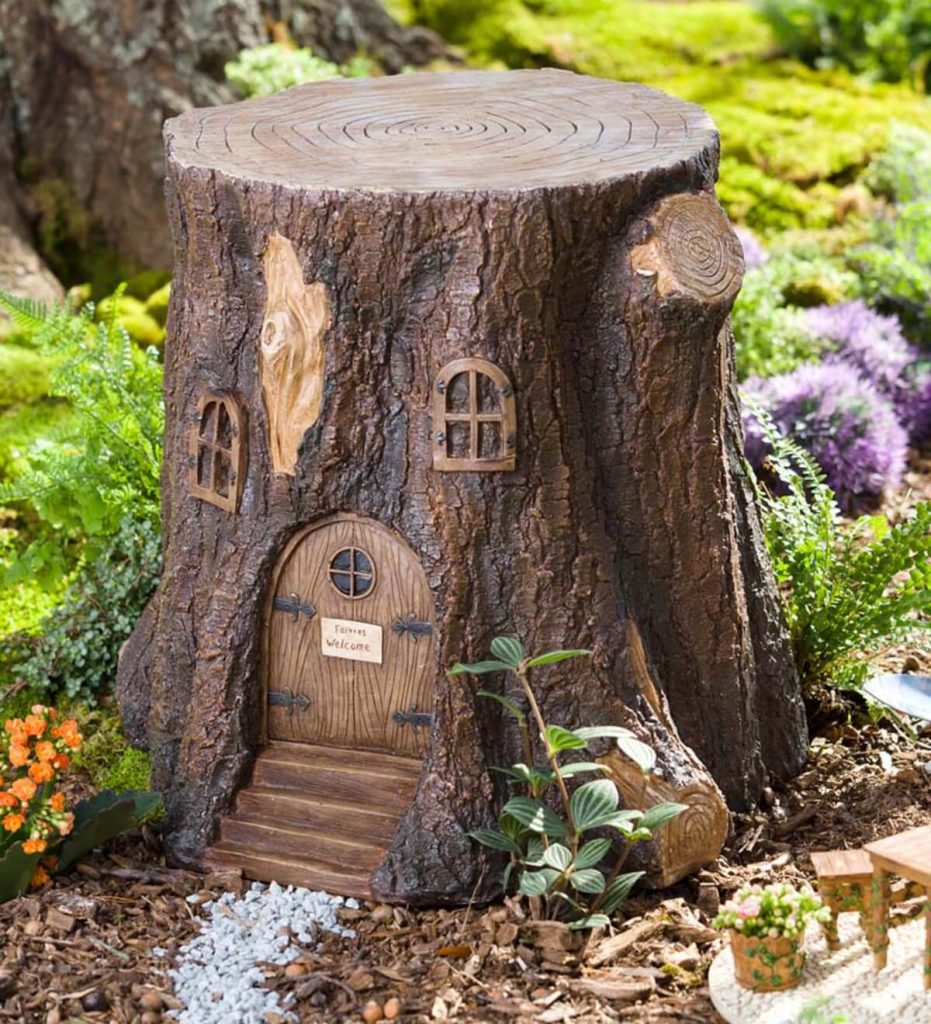 tree stump ideas landscape