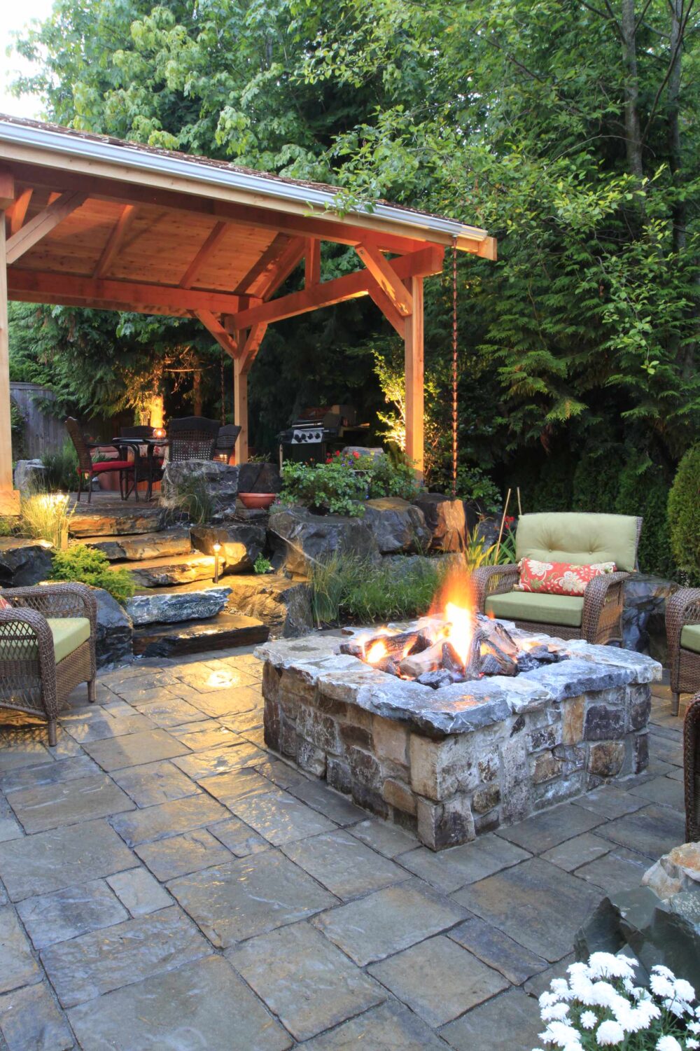 backyard patio ideas with grill