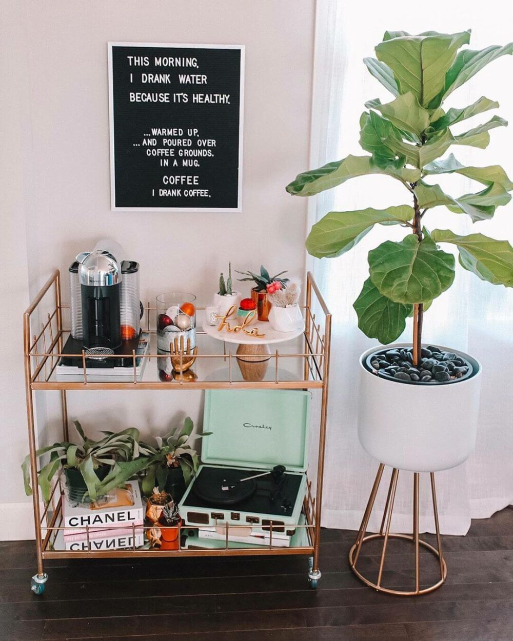 coffee bar cart ideas