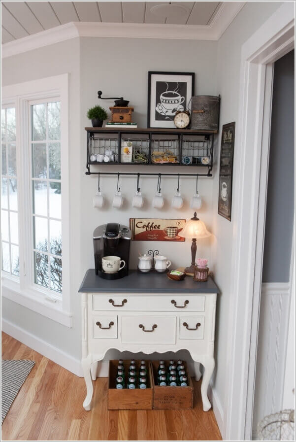 coffee bar ideas for kitchen