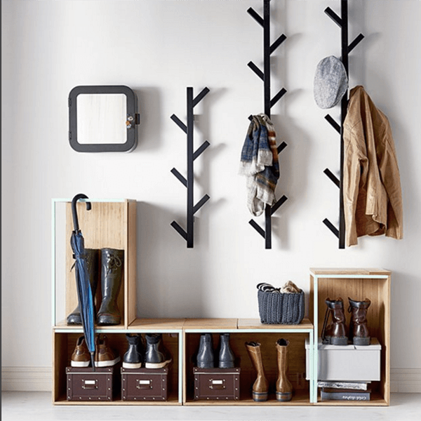 diy coat and hat rack