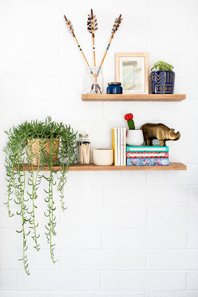 floating shelves wall ideas