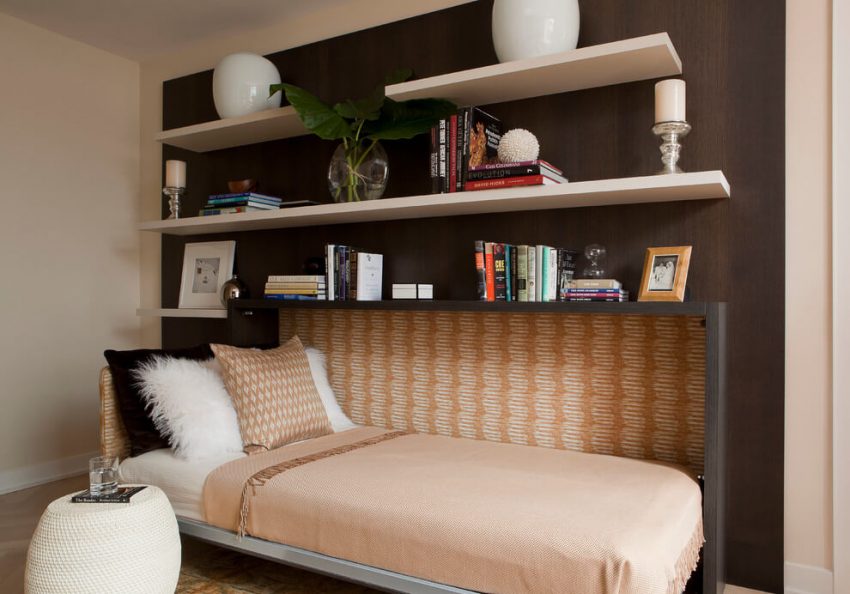 murphy bed shelves