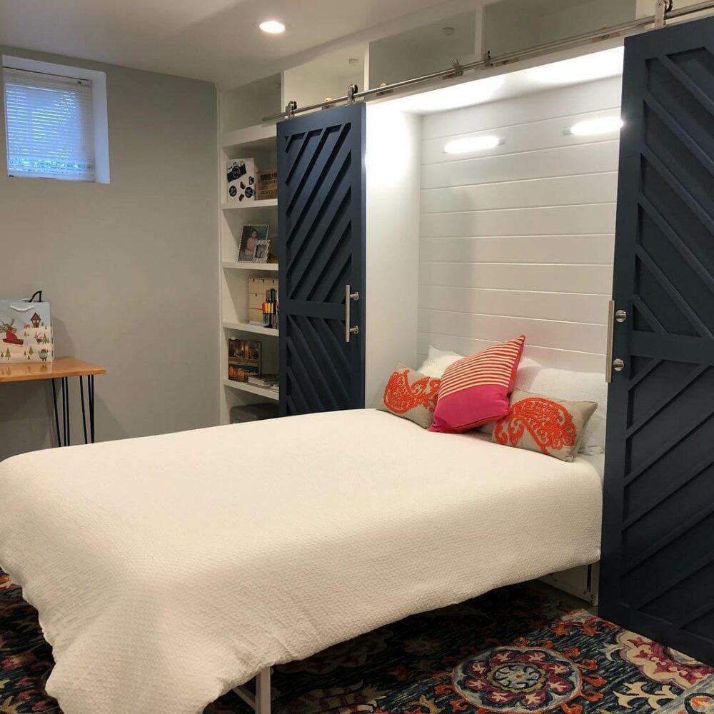 queen murphy bed frame