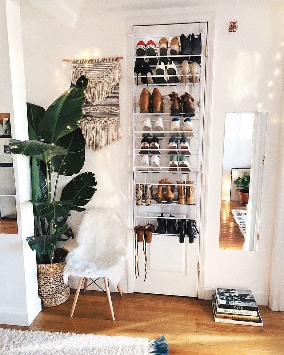 shoe storage over door