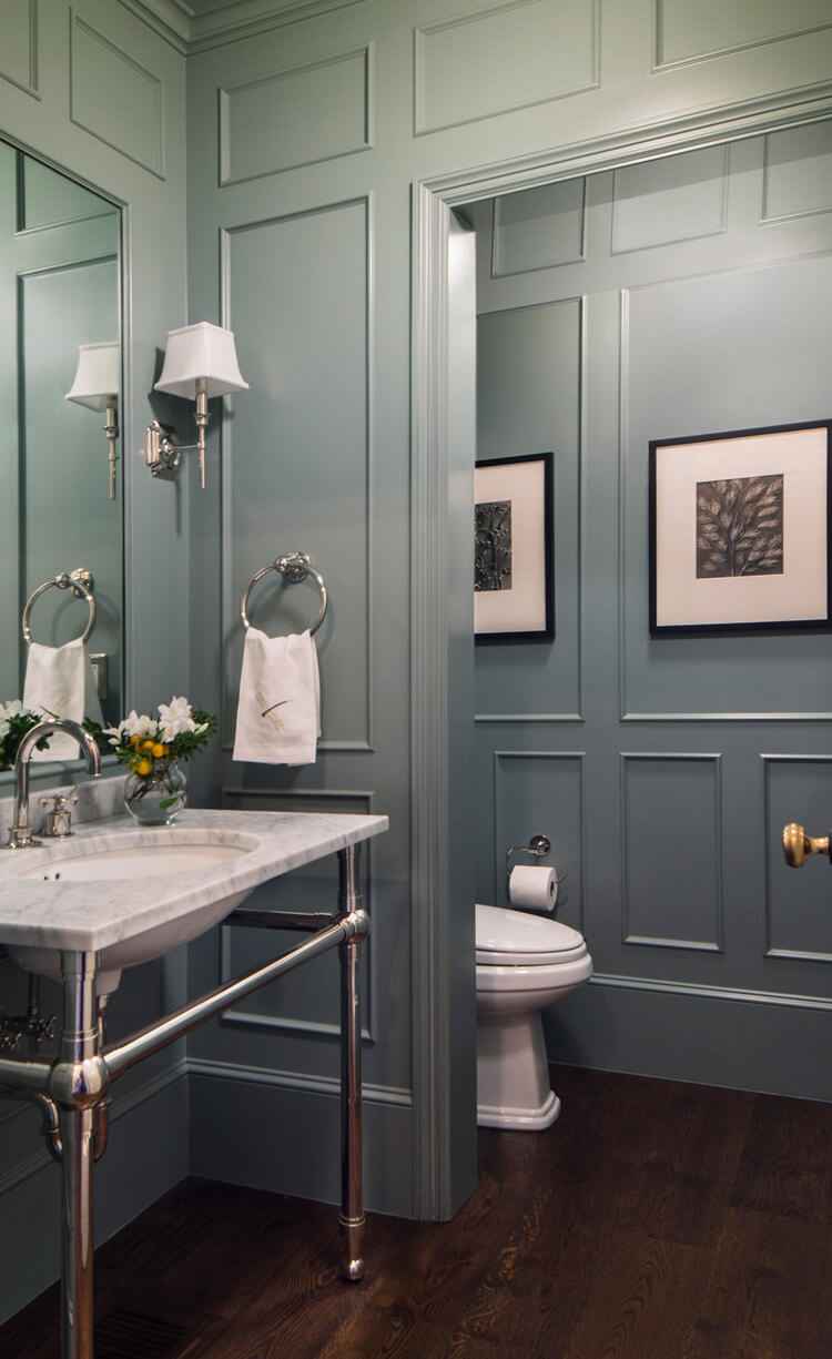 bathroom wainscoting height