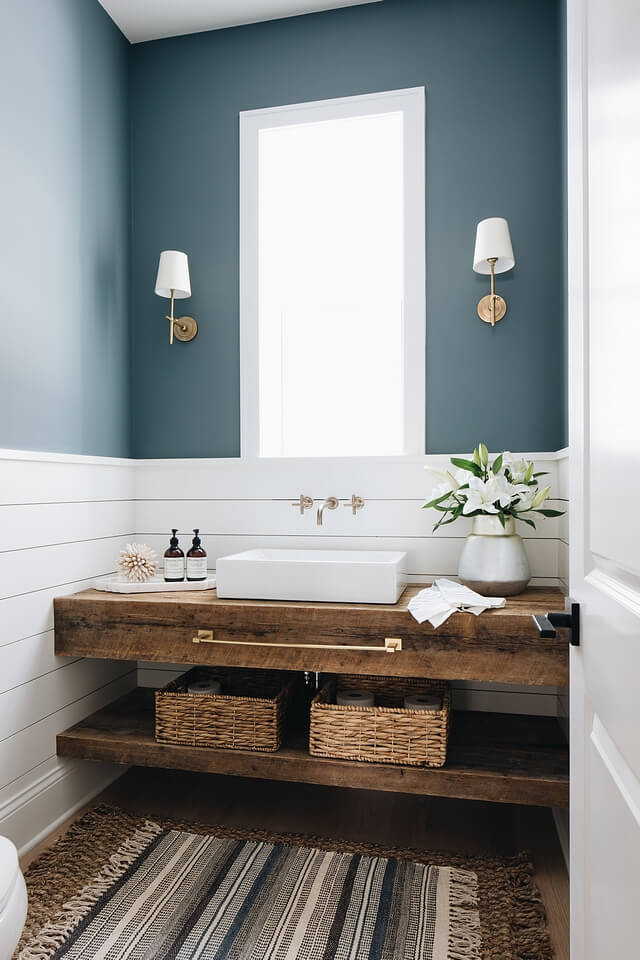 bathroom wainscoting images