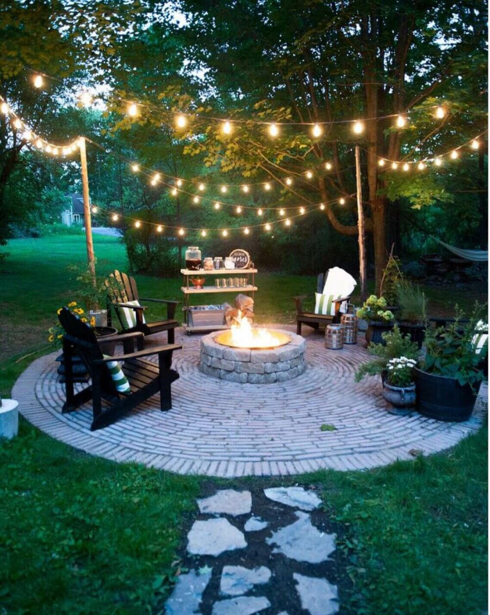 brick fire pit ideas