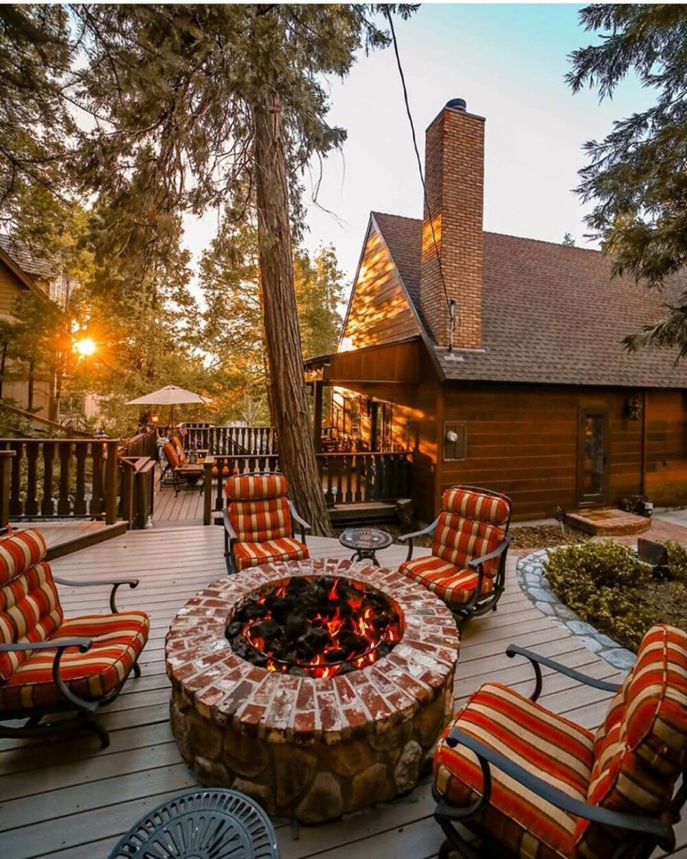 brick patio fire pit ideas