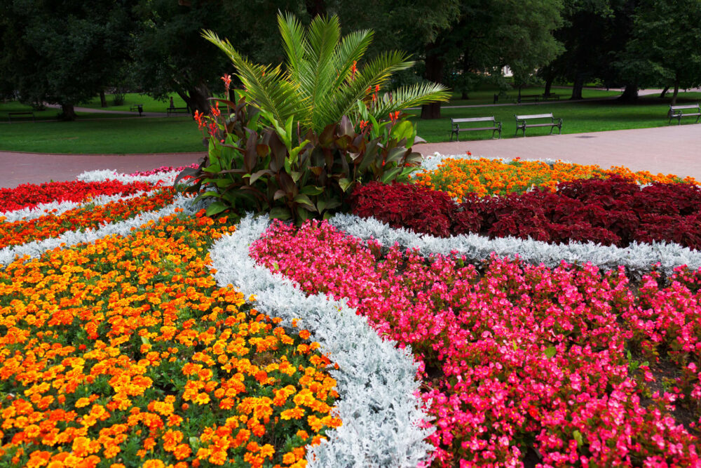 circular flower bed ideas