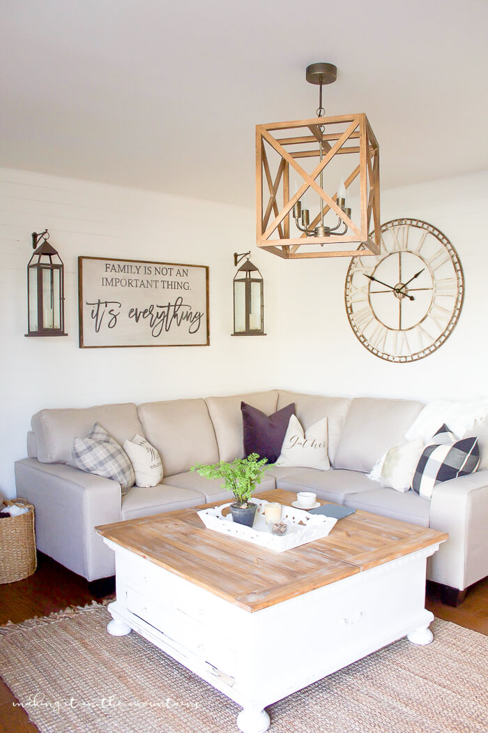 farmhouse living room wall decor
