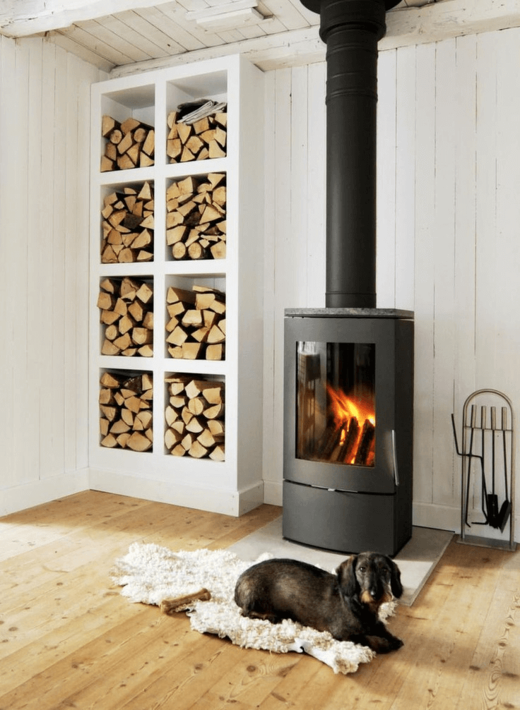 firewood storage box indoor