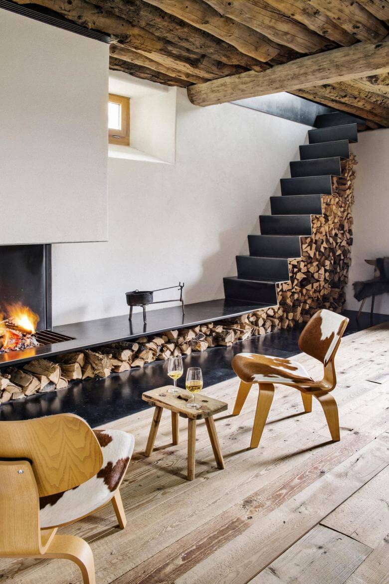 firewood storage rack