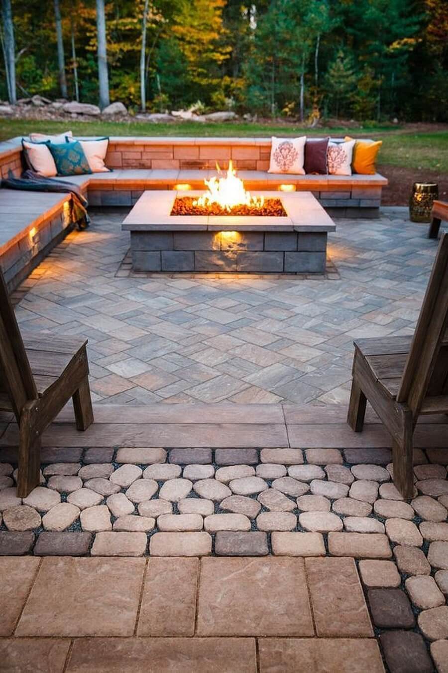 landscape fire pit ideas