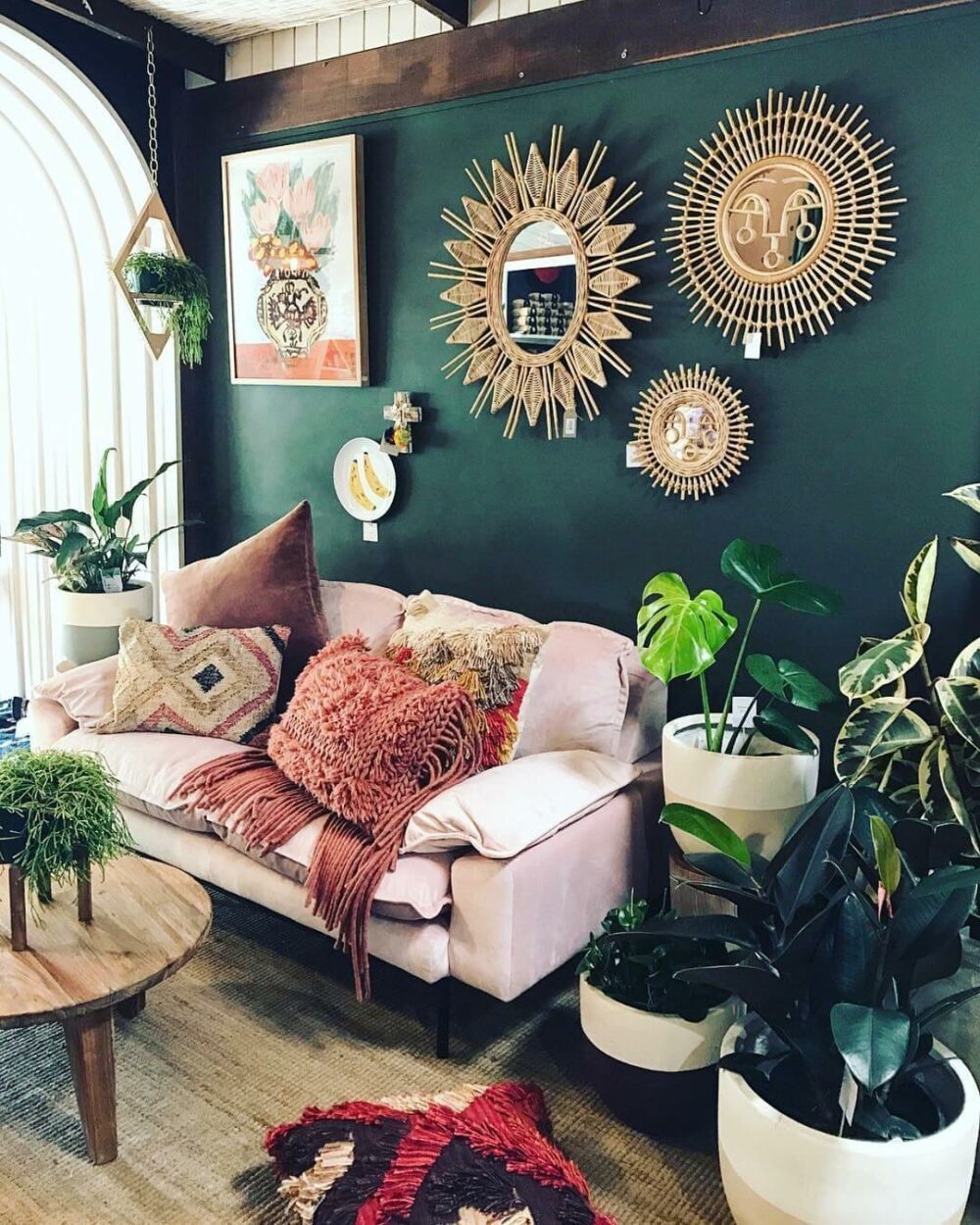 living room wall accent ideas