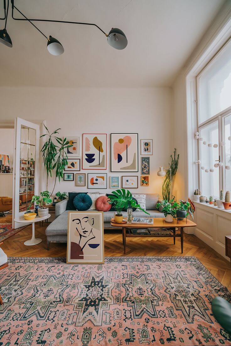 living room wall painting ideas