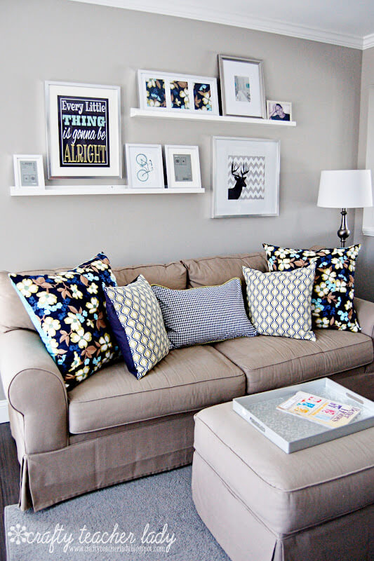 living room wall shelf ideas
