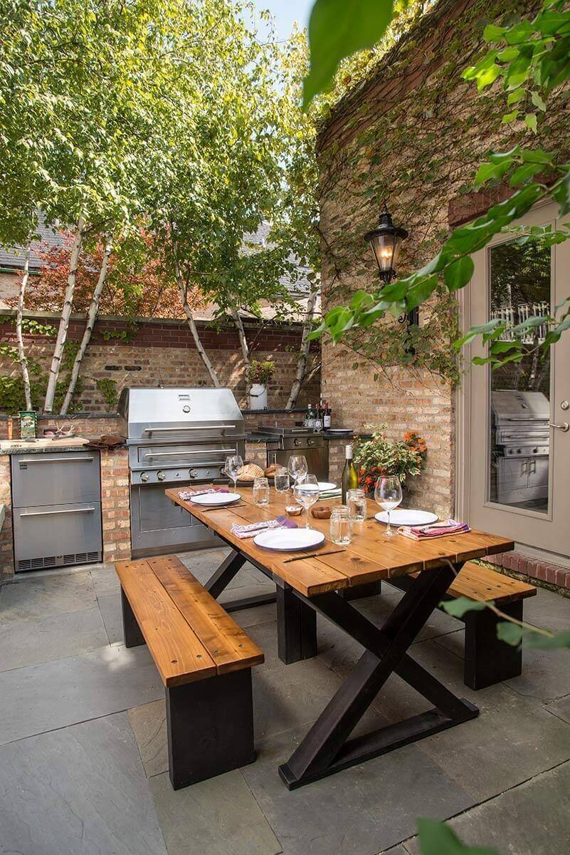 outdoor kitchen ideas small spaces