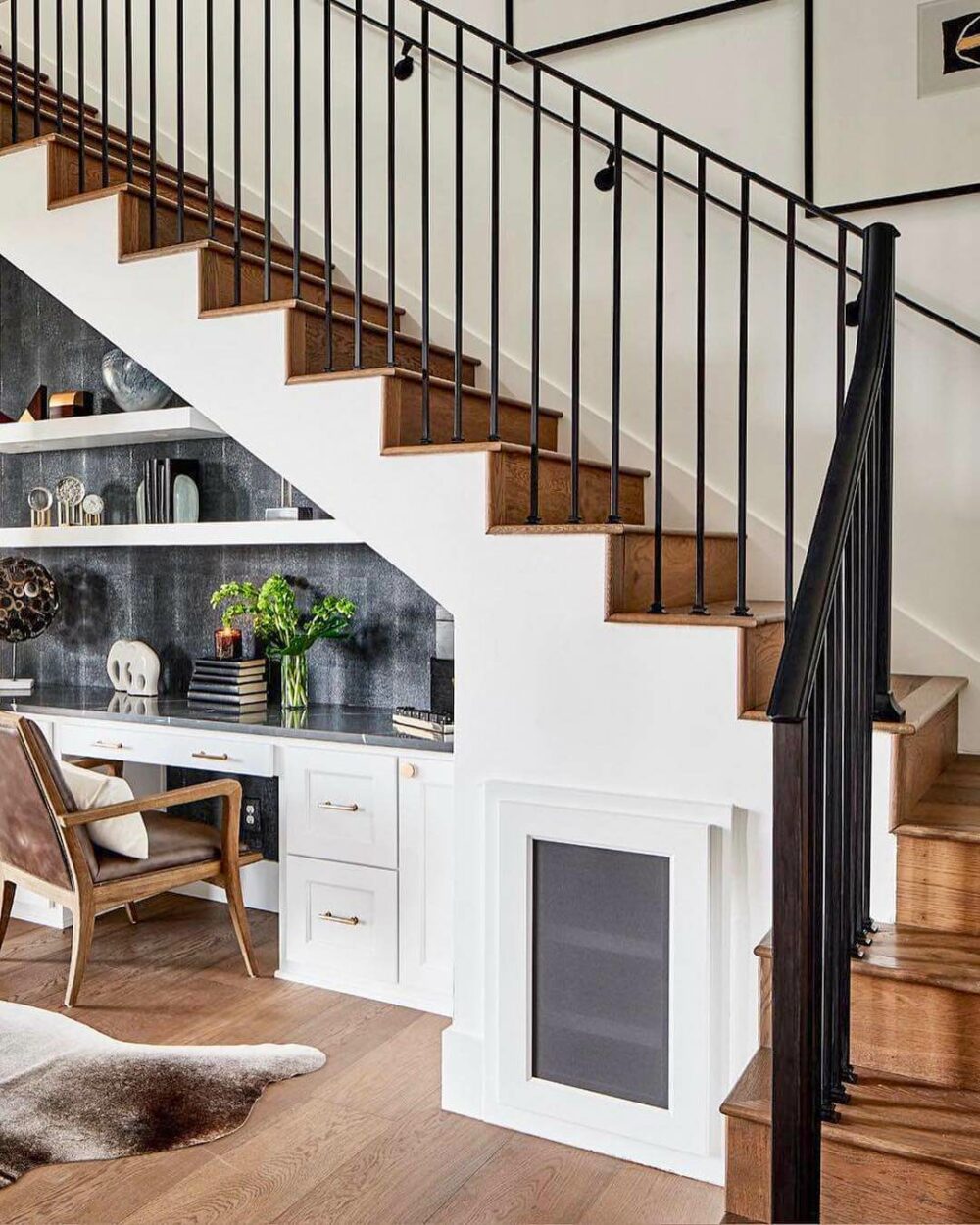 space under the stairs