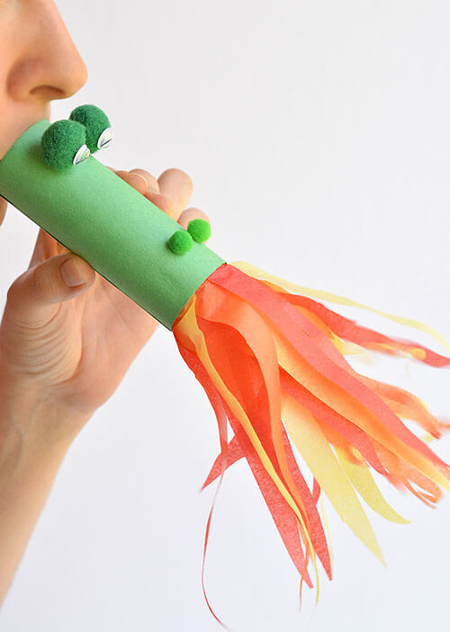 toilet paper roll crafts dragon