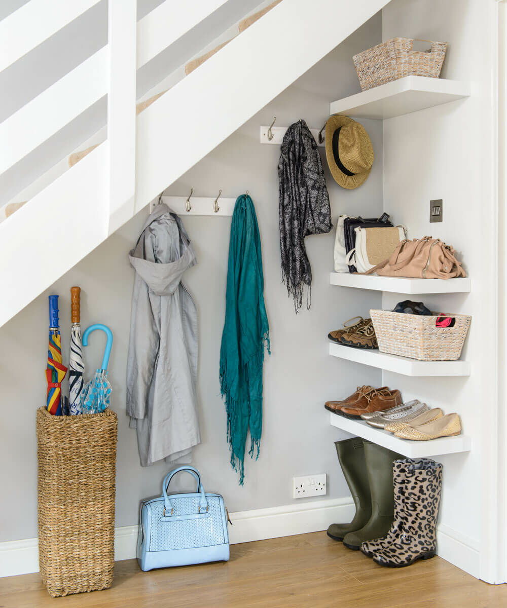 under stair storage closet