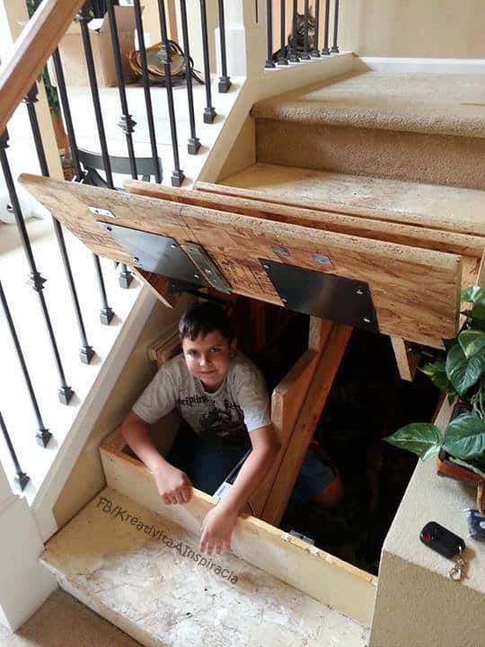 under stair storage system