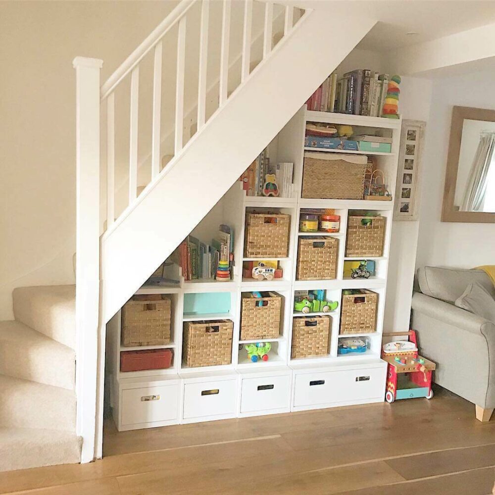 under stair toy storage