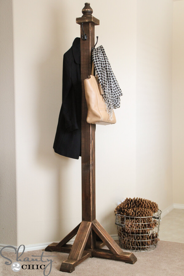 coat rack diy