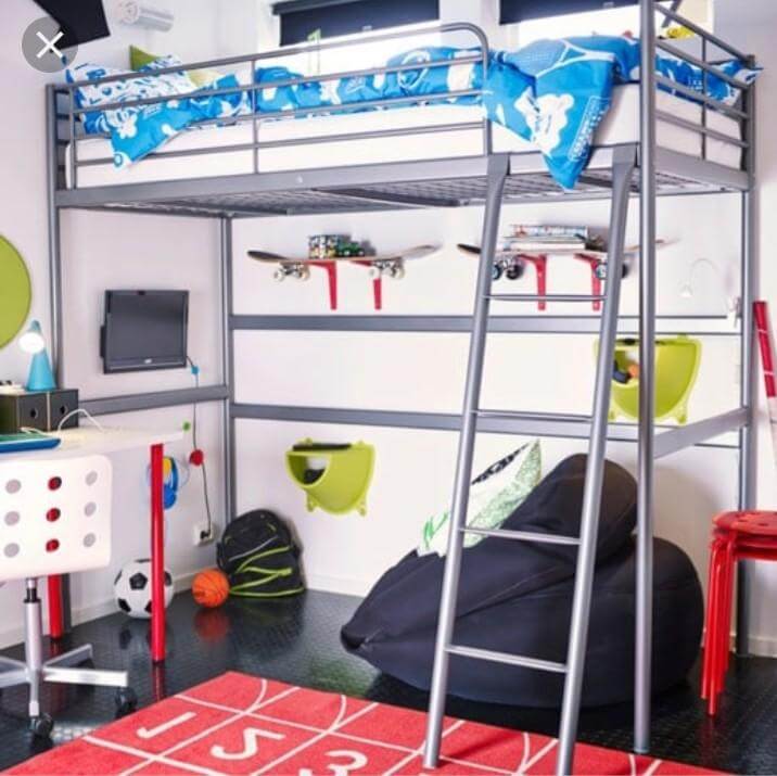 dorm room ideas loft bed