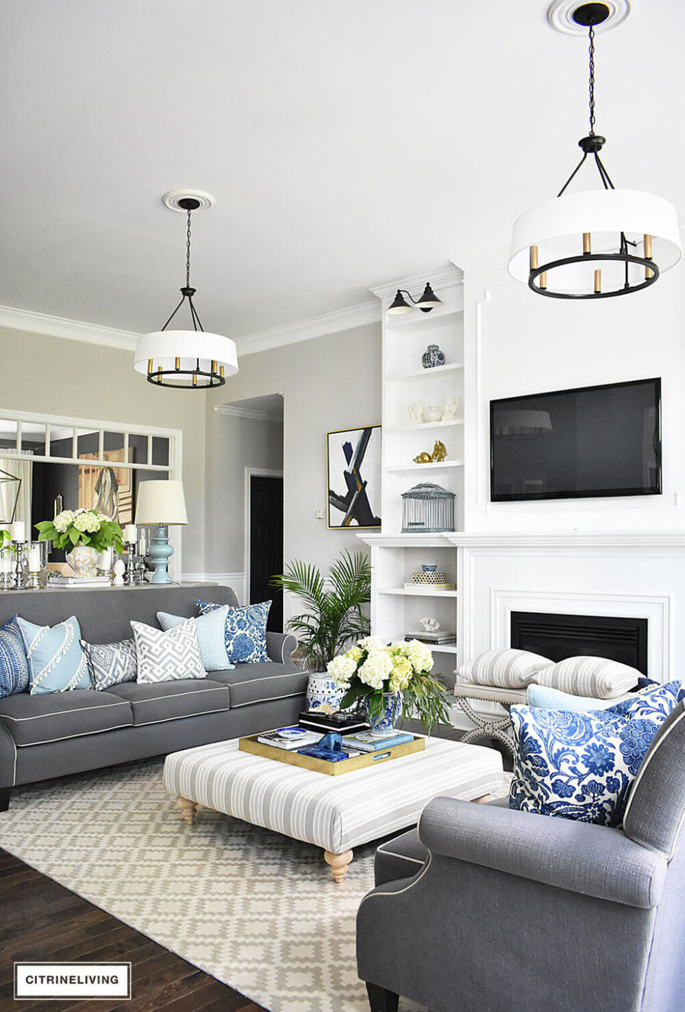 living room pendant lighting ideas