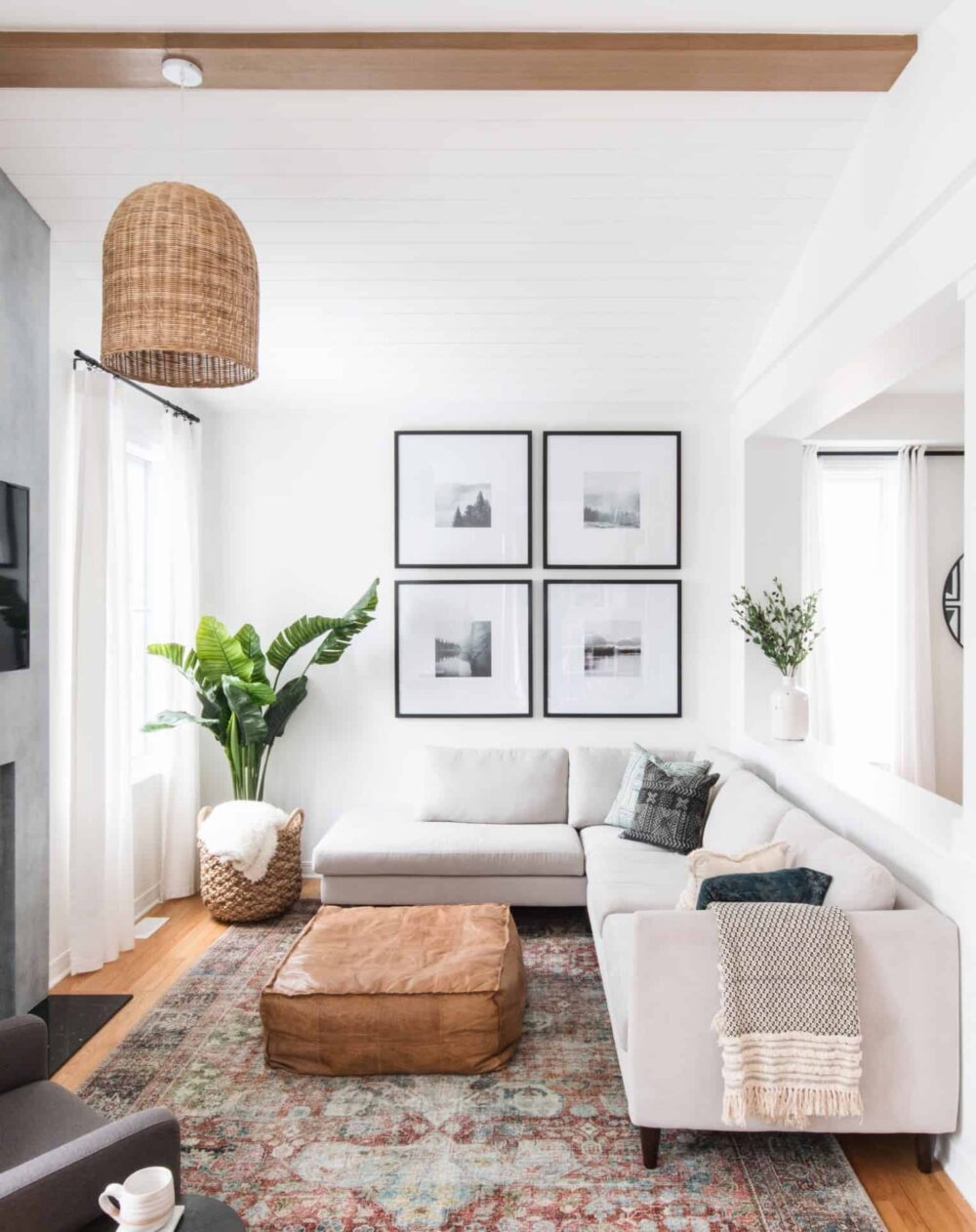 red persian rug living room ideas