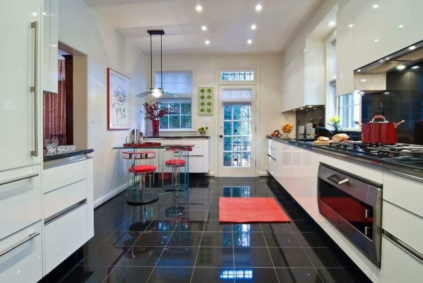 dark floor kitchen ideas