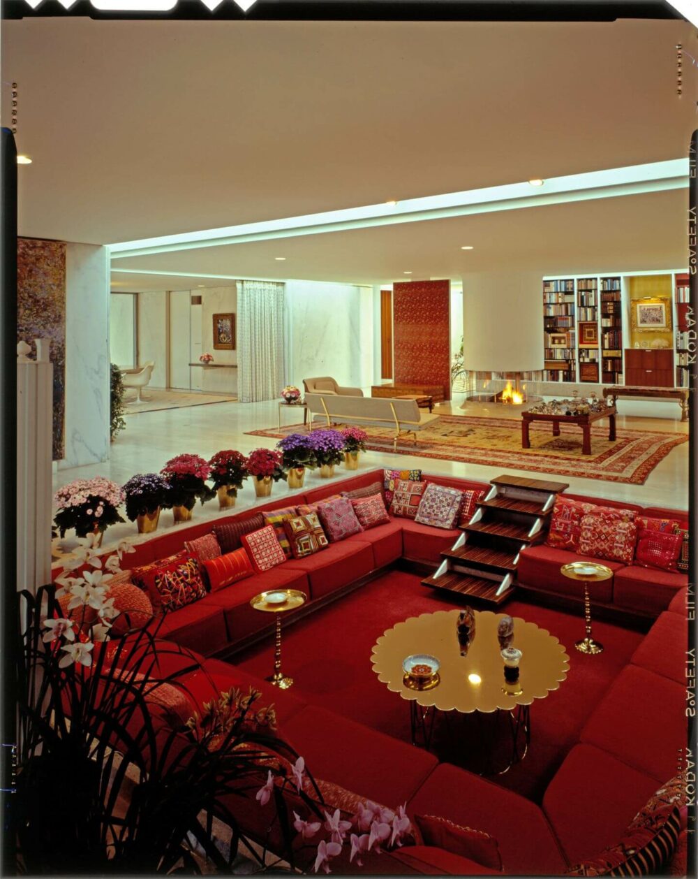 mid century sunken living room