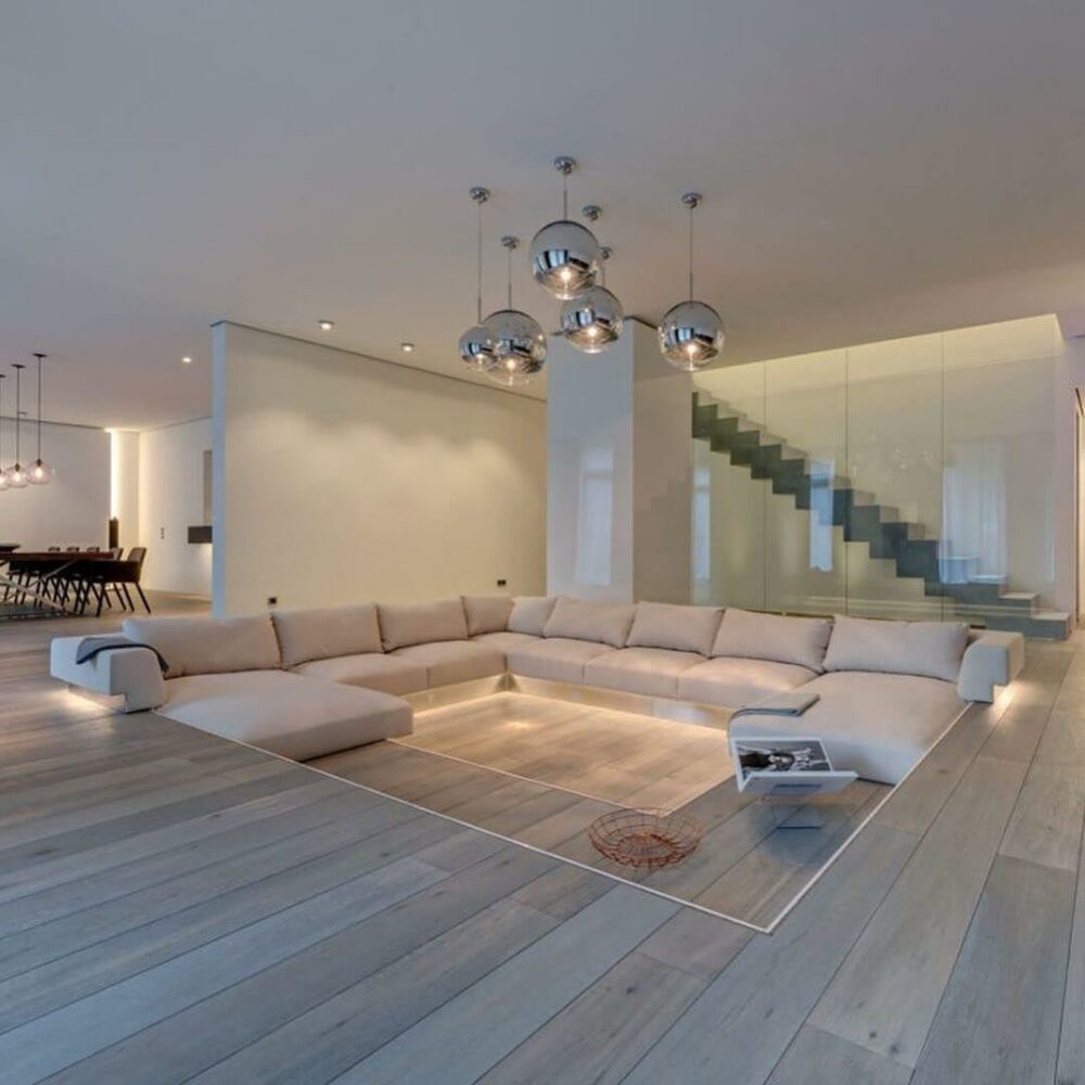 sunken living room