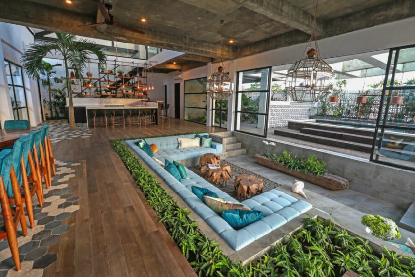 sunken living room decorating ideas