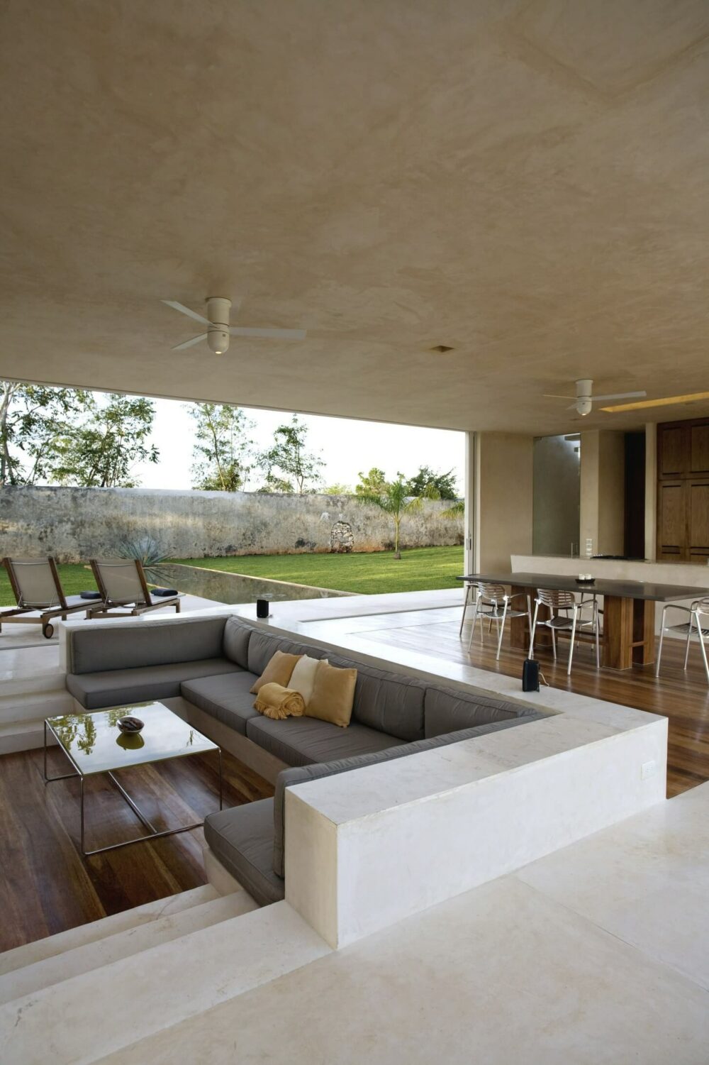 sunken living room design