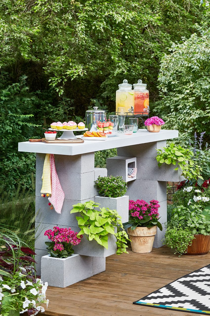 build concrete planter box