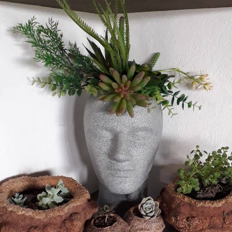 diy concrete planters