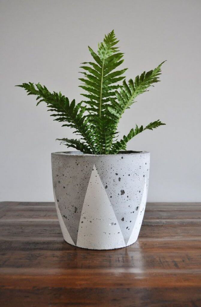 how build concrete planter